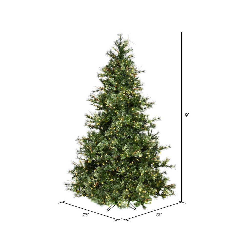 Vickerman 9ft.Mixed Country Pine Artificial Christmas Tree in LED Lights - Image 4