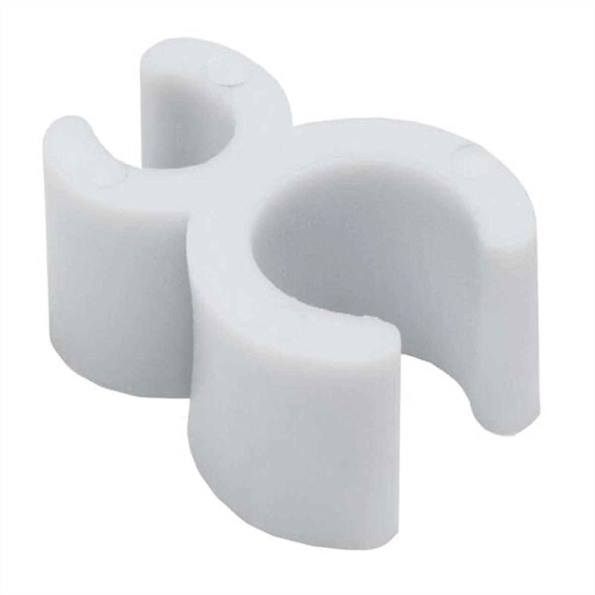 White 3/16" Sculpture Clip, 100 Pack - Image 2