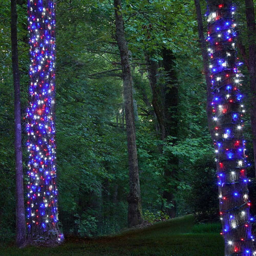 Wintergreen 70 5mm LED Patriotic Red White and Blue Lights 4in. Spacing 120v - Image 5