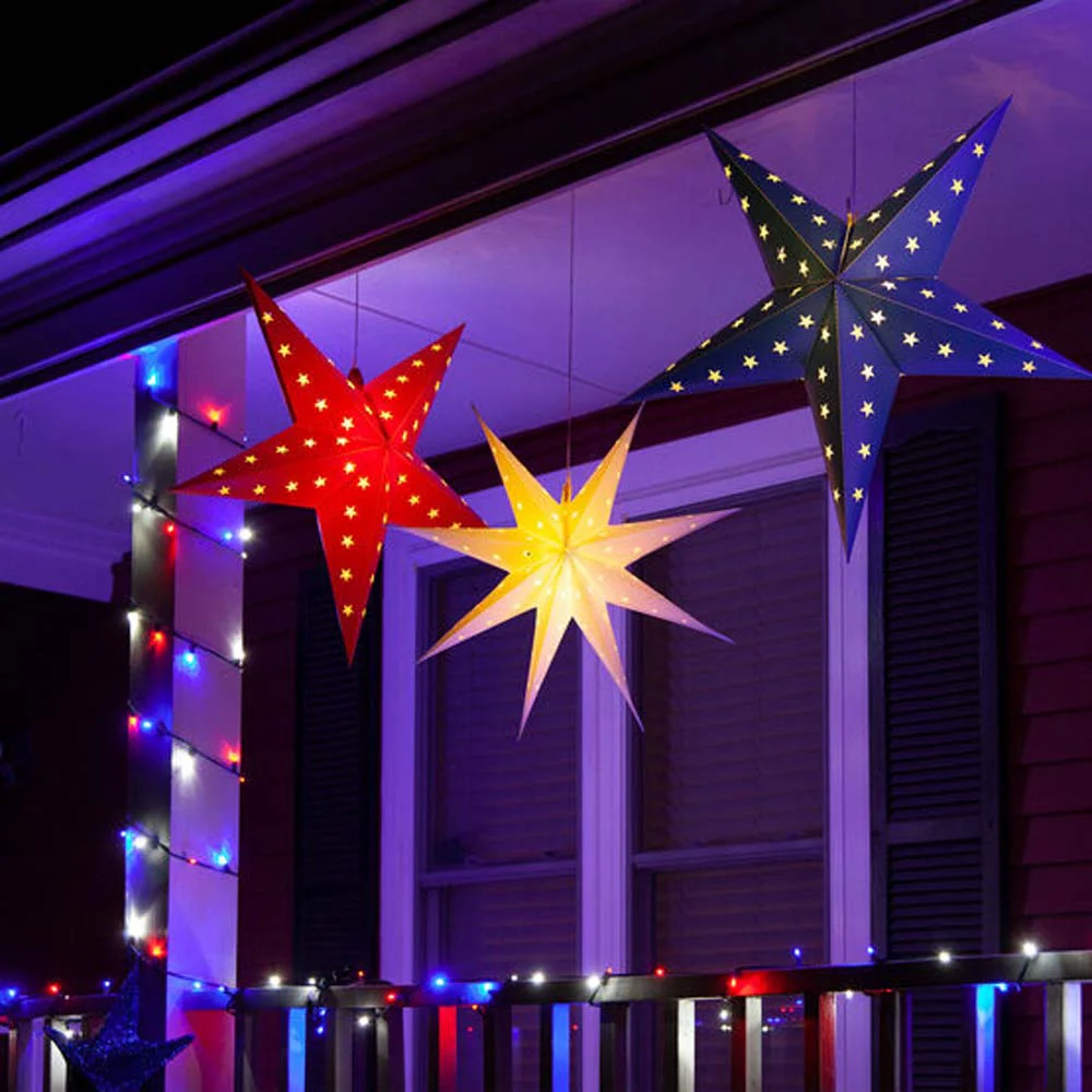 Wintergreen 70 5mm LED Patriotic Red White and Blue Lights 4in. Spacing 120v - Image 7